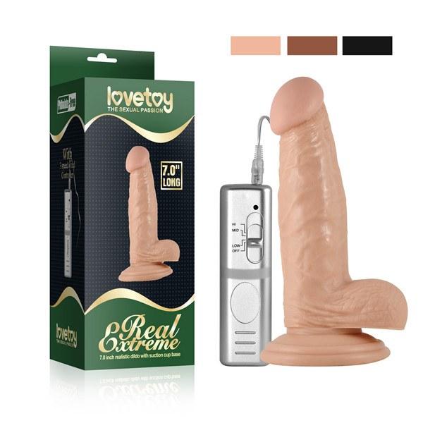 Lovetoy Real Extreme Titreşimli Vantuzlu Realistik Vibratör Penis