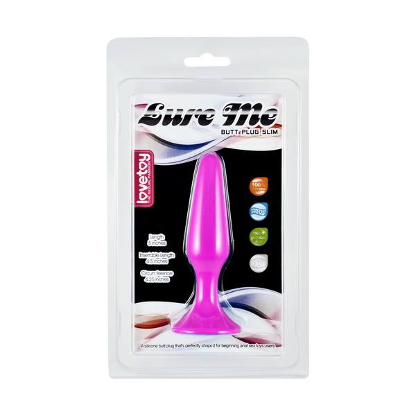 LOVETOY SİLİKON ANAL PLUG MOR RENKLİ FANTEZİ ANAL TIKAÇ 11.5 CM