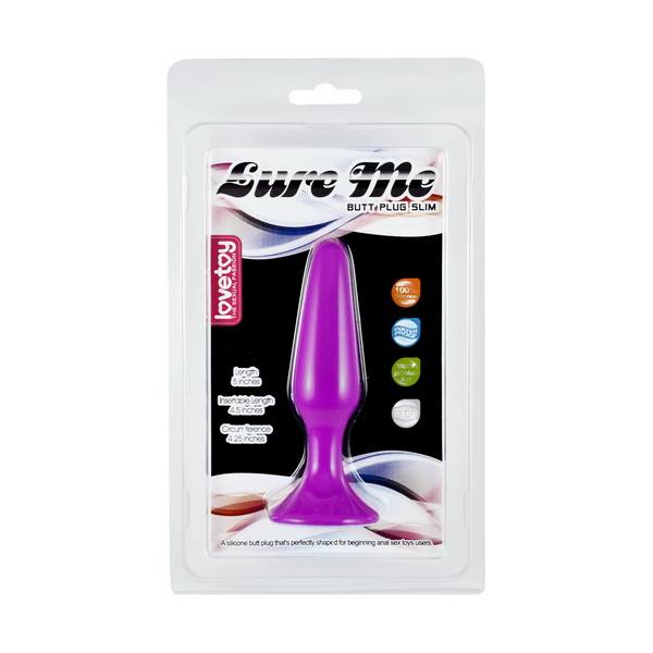 LOVETOY SİLİKON ANAL PLUG MOR RENKLİ FANTEZİ ANAL TIKAÇ 11.5 CM