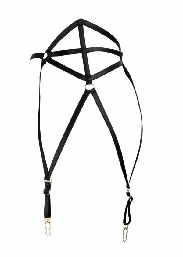 Çok Seksi Lastik Jartiyer Harness  APFT153