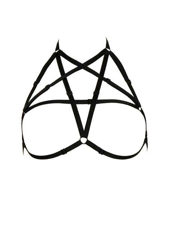 Göğüs Bölgesi Şık Pentagram Harness  APFT170