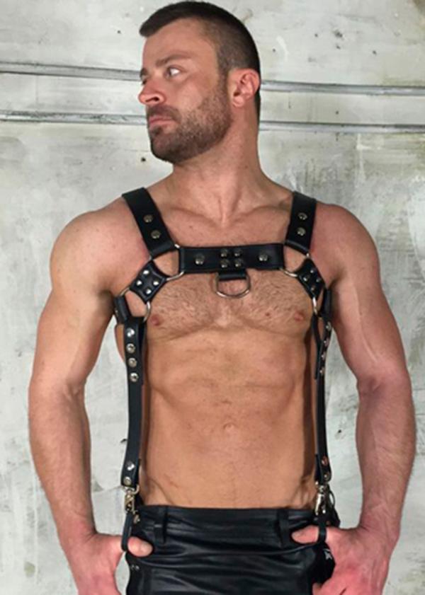 Pantolon Askılı Deri Erkek Harness  APFTM23