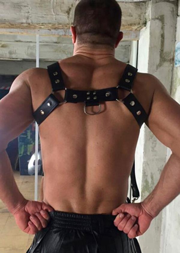 Pantolon Askılı Deri Erkek Harness  APFTM23