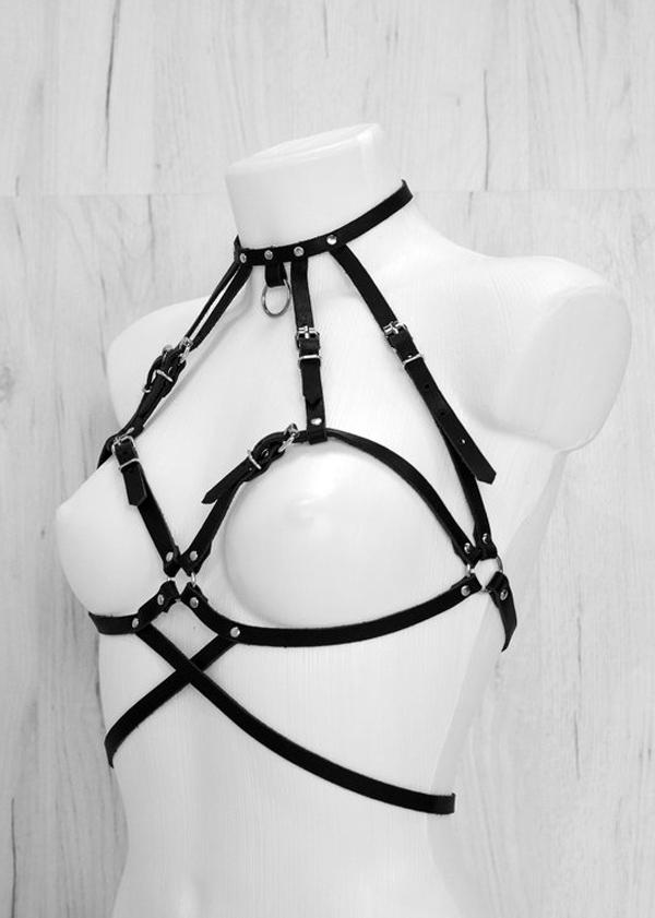 Seksi Giyim Deri Harness  APFT330